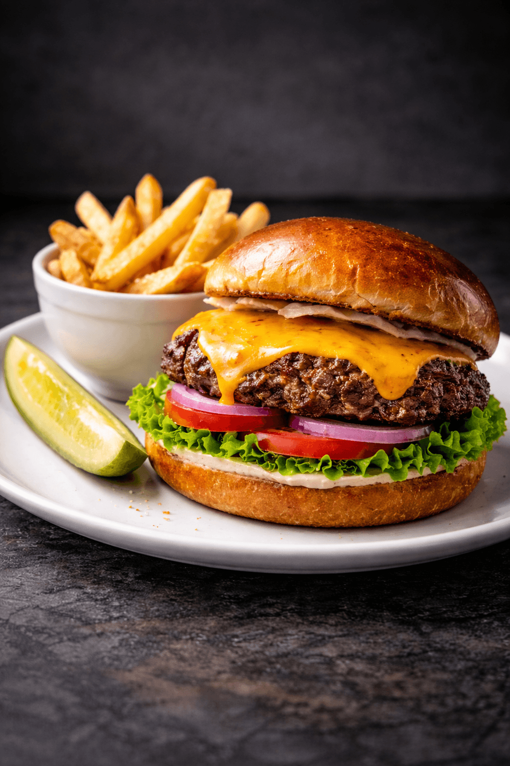 The Smashburger plated final result